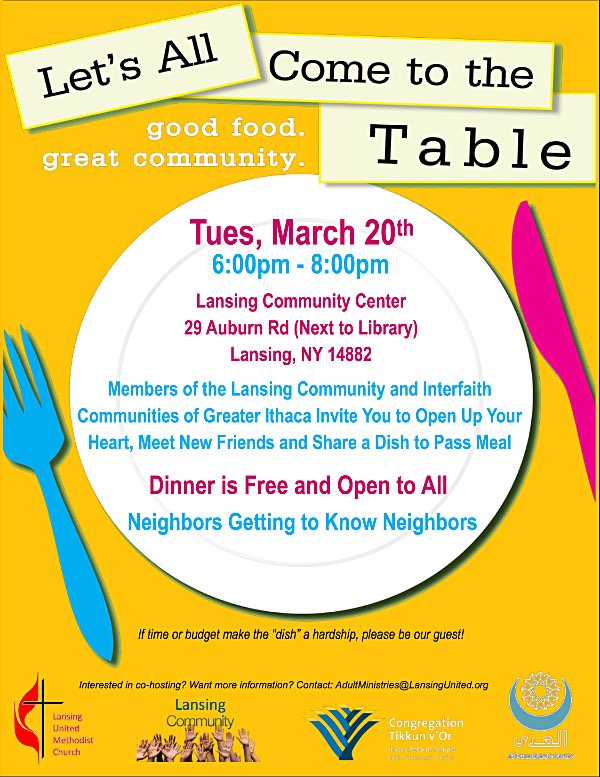 Interfaith Community Dinner Invite 3 20 18