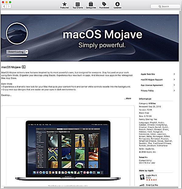 macos mojave download app store