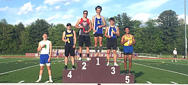 trackandfield Sectional 100m podium panzer wins Edwards in third